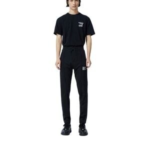The Kooples Black Joggers With Satin Trim Men’s Size Medium
